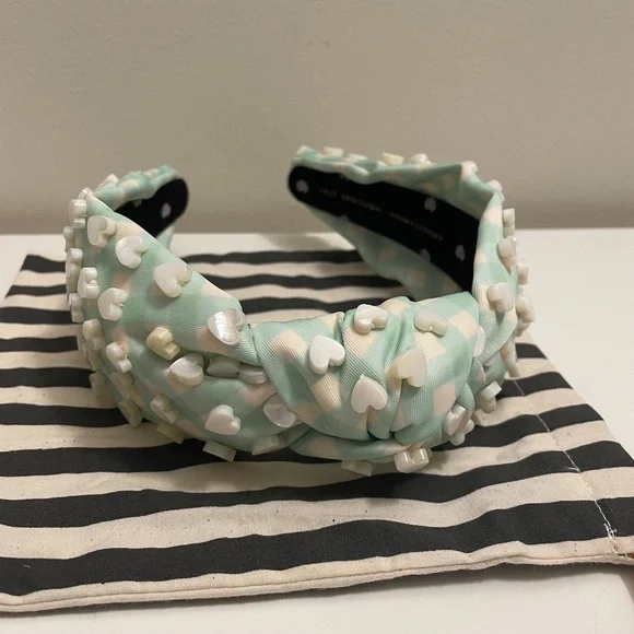 Stoney Clover Lane Mint Pearl-Embellished Headband Lele Sadoughi x Stoney Clover Lane main image 3
